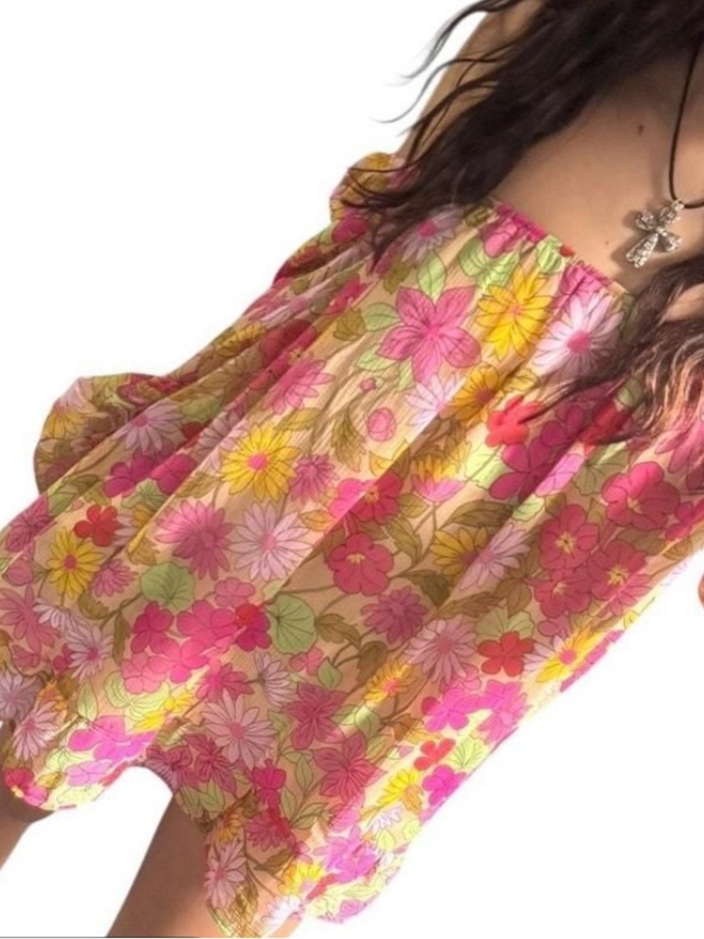 NWT Show Me Your MuMu Briar Mini Dress - Cottagecore Floral Puff Sleeve - Medium - Picture 10 of 15